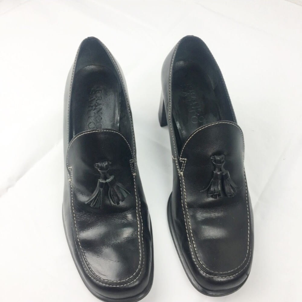 Franco Sarto Women’s 8M black leather heels